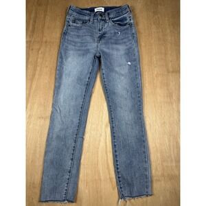 Pistola Womens Denim Jeans Size 24 Distressed Raw Hem Skinny Blue